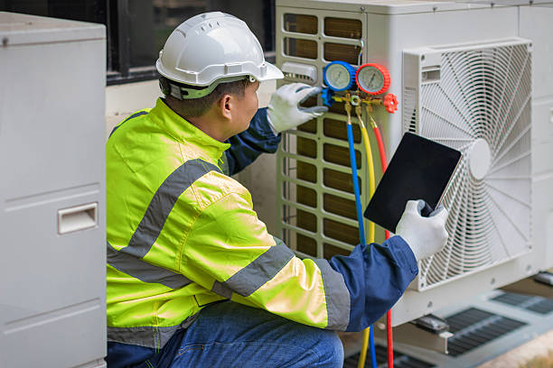 Professional Ductwork Repair technician working in Burnsville, NC